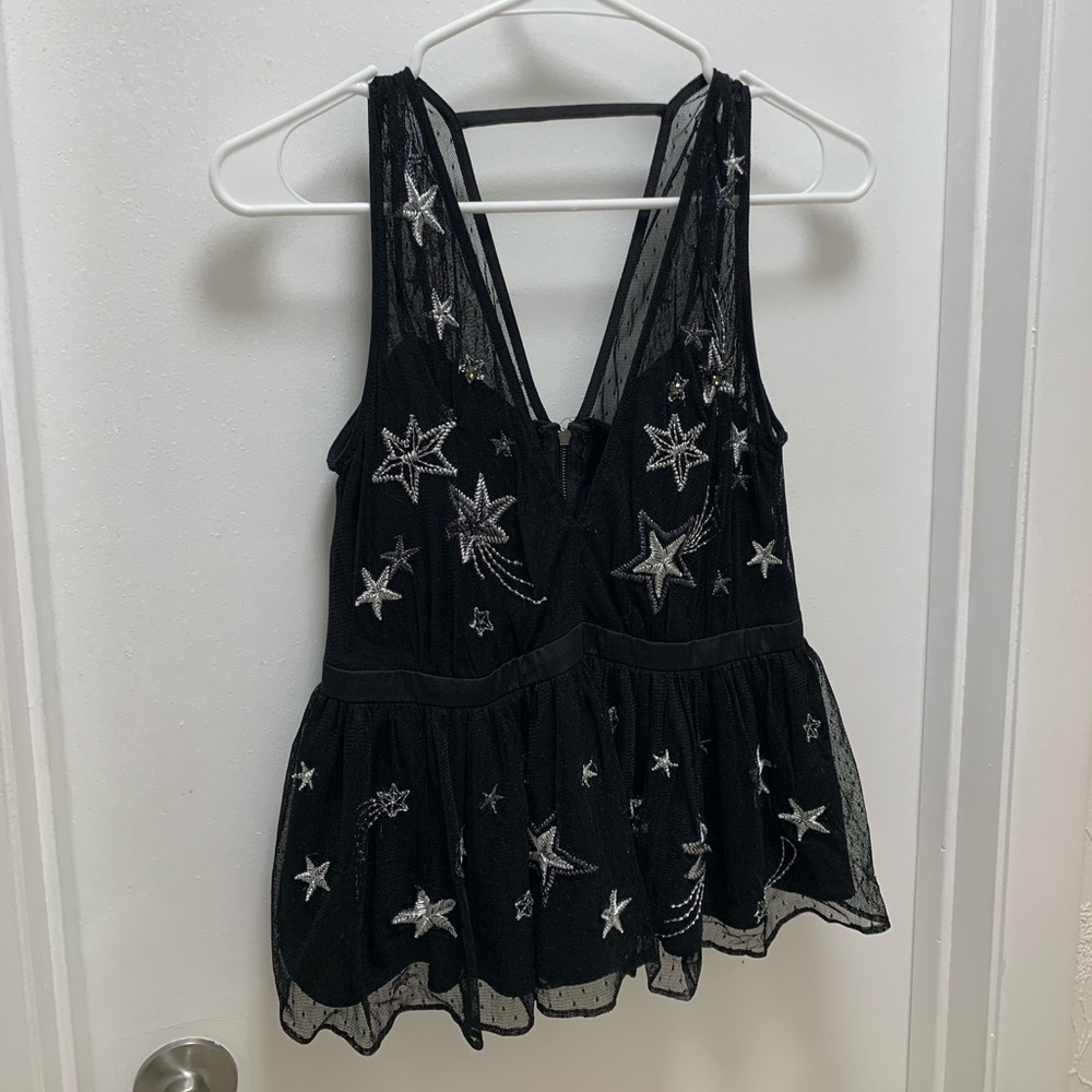 Express Tank Starry Black and Silver Shirt